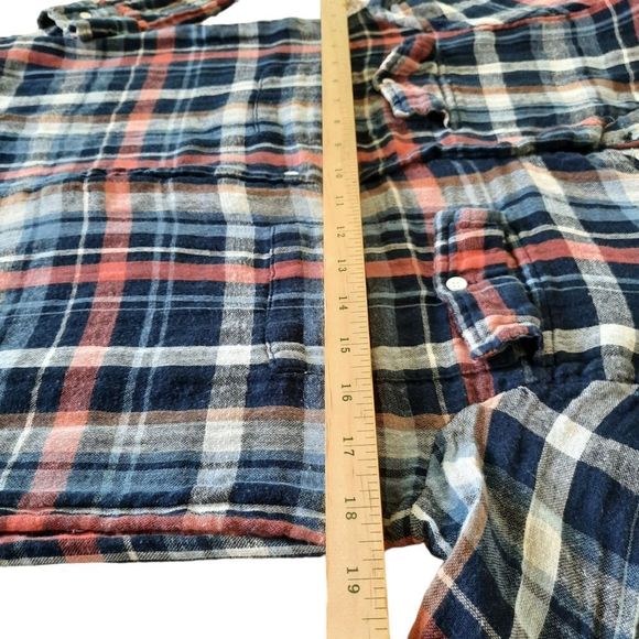 Velvet by Graham & Spencer Plaid Flannel Shirt-dress long sleeves Small - Picture 13 of 15